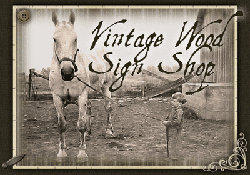 Vintage Wood Sign Shop